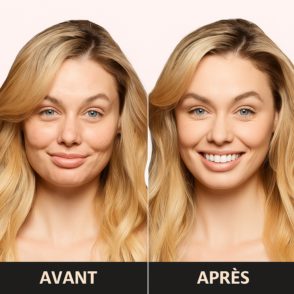 GLOWVEIL CC Crème à  pinceau de champignon - Le Voile de Lumière qui Sublime Votre Peau