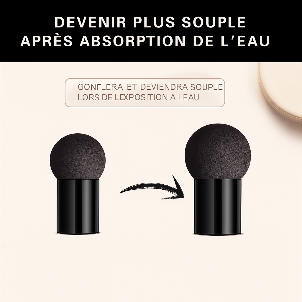 GLOWVEIL CC Crème à  pinceau de champignon - Le Voile de Lumière qui Sublime Votre Peau